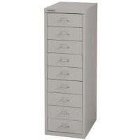 Bisley Multi-Drawer Cabinet 39 inches 9 Drawer Non-Locking Grey 39/9 H399NL-073 Bisley Multi-Drawer Cabinet 39 inches 9 Drawer Non-Locking Grey 39/9 H399NL-073