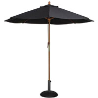 Bolero Round Parasol 3m Diameter Black