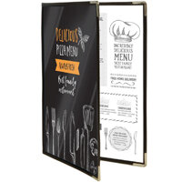 Securit Crystal Double Sided Menu Cover A4 Double (3 pack)