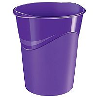 CEP Pro Gloss Office Waste Desk Bin Purple 14L CEP Pro Gloss Office Waste Desk Bin Purple 14L