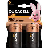 DuracellPlus D Batteries (2 Pack)