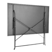 Bolero Pavement Style Folding Table Black 1100mm x 700mm