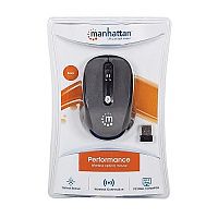 Manhattan Performance Wireless Optical Mouse USB 4 Button 2000 dpi Manhattan Performance Wireless Optical Mouse USB 4 Button 2000 dpi