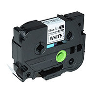 Compatible Brother TZE-FX241 Black on White Label Tape 18mm/8m