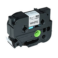 Compatible Brother TZE-FX251 Black on White Label Tape 24mm/8m