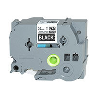 Compatible Brother TZE-355 White on Black Label Tape 24mm/8m