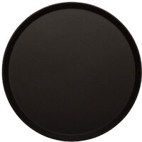 Cambro Treadlite Fibreglass Round Non-Slip Tray Black 405mm