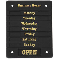 Beaumont Adjustable Opening Hours Display