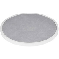 Bolero Fibre Glass Round Table Top Grey Stone Effect 580mm