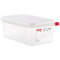 Araven Polypropylene 1/4 Gastronorm Food Containers 2.8Ltr (Pack of 4)