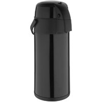 Olympia Pump Action Stainless Steel Double Wall Airpot Black