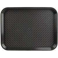 Olympia Kristallon Polypropylene Fast Food Tray Black Small 345mm