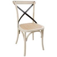 Bolero Bentwood Chairs with Metal Cross Backrest (Pack of 2)