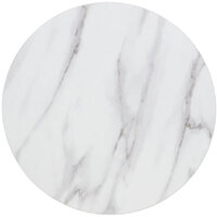 Bolero Pre-drilled Round Table Top Marble Effect 600mm