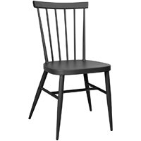 Bolero Windsor Aluminium Black Chairs (Pack of 4)