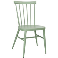 Bolero Windsor Aluminium Green Chairs (Pack of 4)