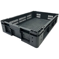Vogue Perforated Plastic Storage Crate 600x400x120mm