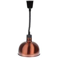 Buffalo Retractable Dome Heat Shade Copper Finish