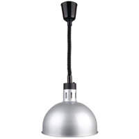 Buffalo Retractable Dome Heat Lamp Silver 2.5kW