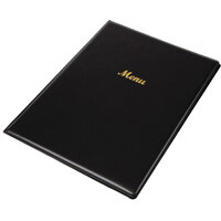 Olympia PVC Menu Cover Black A4