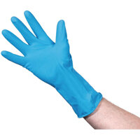 Jantex Latex Household Gloves Blue Medium, Single Pack