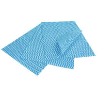 EcoTech Pack of 25 Envirowipe Antibacterial Compostable Cleaning Cloths Blue