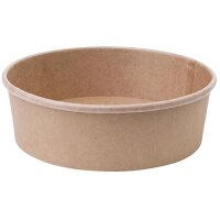 Fiesta Compostable Round Kraft Salad Bowls 500ml / 18oz (Pack of 300)