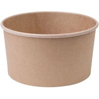 Fiesta Compostable Round Kraft Salad Bowls 1000ml / 35oz (Pack of 300)
