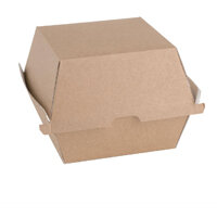 Fiesta Compostable Kraft Burger Boxes Large 112mm (150 Pack)