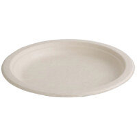 Fiesta Compostable Bagasse Round Plates Natural Colour 260mm (Pack of 50)