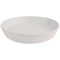 Olympia Cavolo Flat Round Bowls White Speckle 220mm (4 pack)
