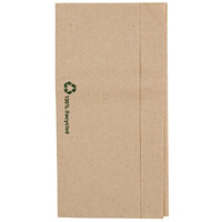 Fiesta Recyclable Recycled Lunch Napkin Kraft 32x30cm 1ply Dispenser Fold (Pack of 6000)