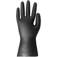Hygiplas Pack of 100 Vinyl Black PowderFree Gloves M