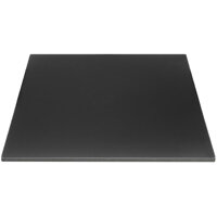 Bolero Matte Black Square Outdoor Table Top 700mm