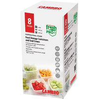Cambro FreshPro Food Containers with Lid (Pack of 2 x 0.95ltr and 2 x 0.47Ltr)