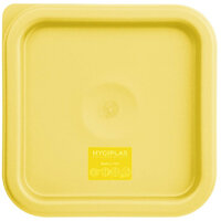 Hygiplas Square Food Storage Container Lid Yellow Small