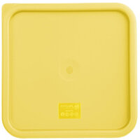 Hygiplas Square Food Storage Container Lid Yellow Large