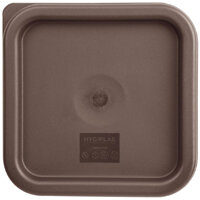 Hygiplas Square Food Storage Container Lid Brown Small