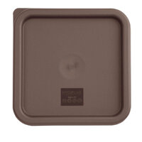 Hygiplas Square Food Storage Container Lid Brown Medium