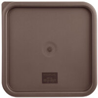 Hygiplas Square Food Storage Container Lid Brown Large
