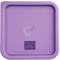 Hygiplas Square Food Storage Container Lid Purple Medium