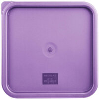 Hygiplas Square Food Storage Container Lid Purple Large