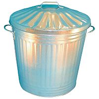 Galvanised Dustbin with Lid 90 Litre - Manufactured from galvanised steel - Comes complete with a matching lid - Ideal for heavy duty waste and horticultural disposal Galvanised Dustbin with Lid 90 Litre - Manufactured from galvanised steel - Comes complete with a matching lid - Ideal for heavy duty waste and horticultural disposal