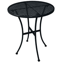 Bolero Black Steel Patterned Round Bistro Table Black 600mm