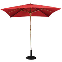 Bolero Square Parasol 2.5m Diameter Red