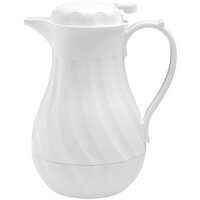 Olympia Insulated Swirl Jug White 2Ltr