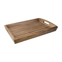 Olympia Acacia Large Serving Tray - 510x350x70mm 20x 13 3/4x 2 3/4"