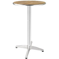 Bolero Ash Round Poseur Height Table 600mm