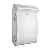 Burg Wachter  Premium White Wall-Mounted Plastic Post Box H419 x W271 x D129 mm