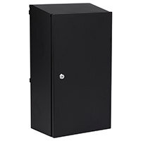 Burg Wachter  Heavy Duty Weather Resistant Black Gate & Railings Post Box H550xW300xD202mm